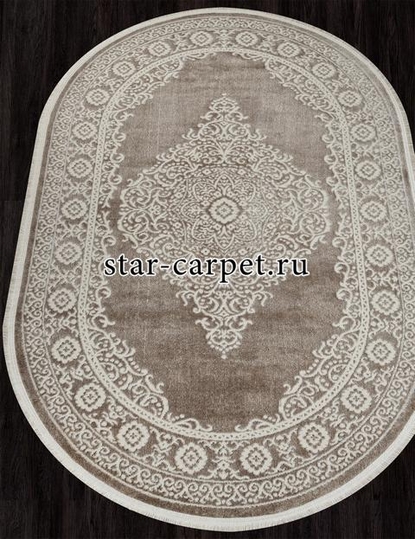 Ковер 26468A - CREAM / D.BEIGE - Овал - коллекция MARMARIS