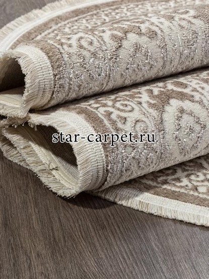 Ковер 26468A - CREAM / D.BEIGE - Овал - коллекция MARMARIS