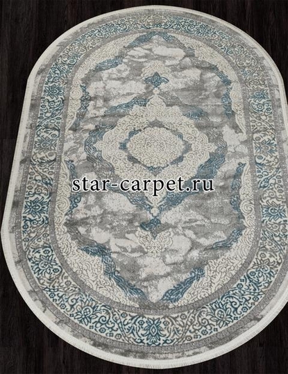 Ковер 26491B - CREAM / GRY - Овал - коллекция MARMARIS