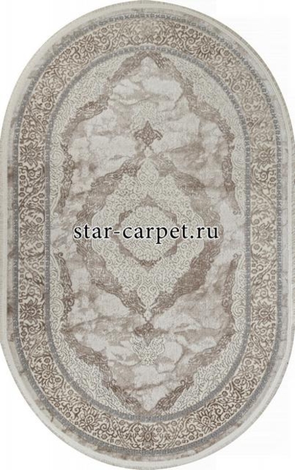 Ковер 26491B - CREAM / BEIGE - Овал - коллекция MARMARIS