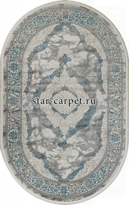 Ковер 26491B - CREAM / GRY - Овал - коллекция MARMARIS