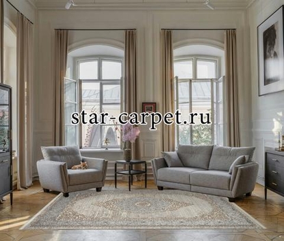 Ковер 26913A - GRY / D.BEIGE - Прямоугольник - коллекция MARMARIS