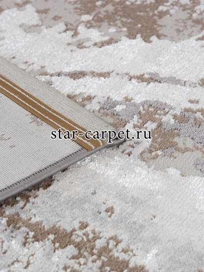 Ковер 5575A - S.BEIGE / P.WHITE - Прямоугольник - коллекция AMELI