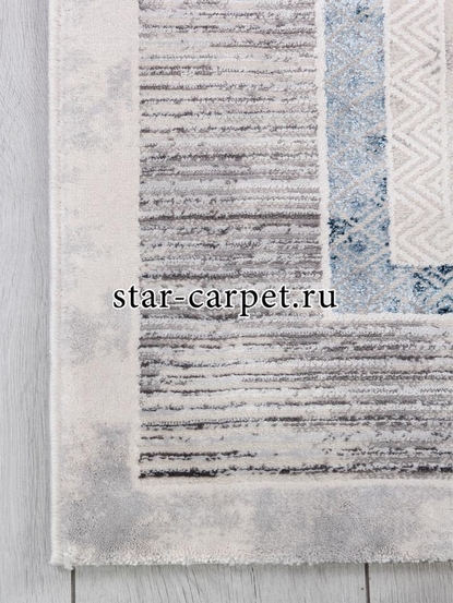 Ковер 9244B - S.L.GREY / P.D.BLUE - Прямоугольник - коллекция AMELI