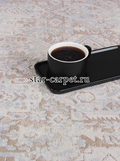 Ковер 9255A - S.BEIGE / P.WHITE - Прямоугольник - коллекция AMELI