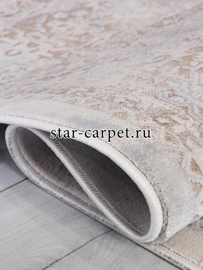 Ковер 9255A - S.BEIGE / P.WHITE - Прямоугольник - коллекция AMELI