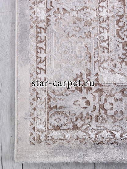 Ковер 9255A - S.BEIGE / P.WHITE - Прямоугольник - коллекция AMELI