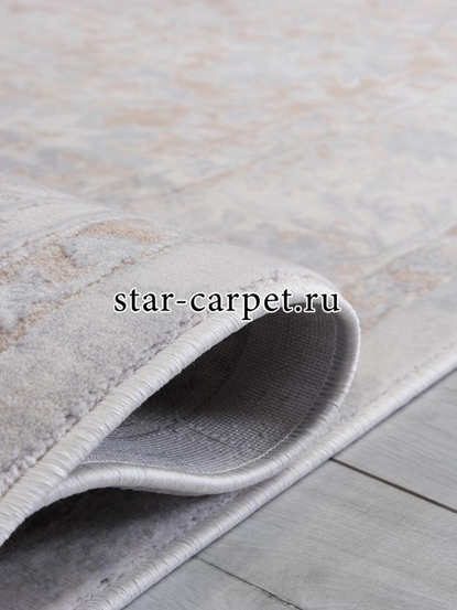 Ковер 9256A - S.BEIGE / P.WHITE - Прямоугольник - коллекция AMELI