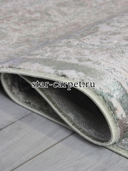 Ковер 8504A - S.WHITE / P.GREEN - Прямоугольник - коллекция LILY