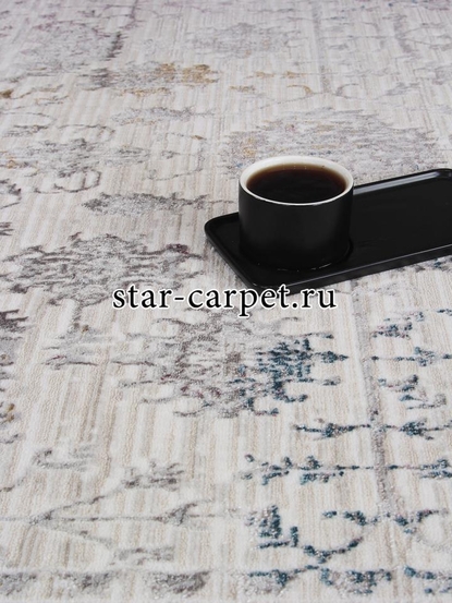 Ковер 9308C - S.WHITE / P.CREAM - Прямоугольник - коллекция LILY