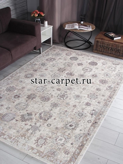 Ковер 9312A - S.WHITE / P.LILAC - Прямоугольник - коллекция LILY