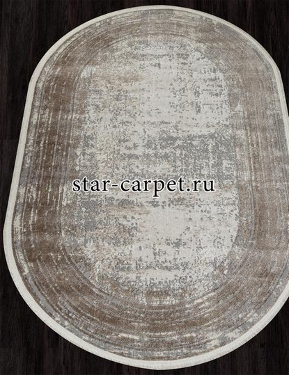 Ковер 26927A - GRY / D.BEIGE - Овал - коллекция MARMARIS