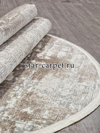 Ковер 26941A - GRY / D.BEIGE - Овал - коллекция MARMARIS