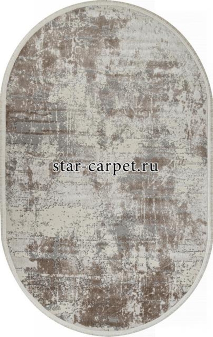 Ковер 26925A - GRY / D.BEIGE - Овал - коллекция MARMARIS