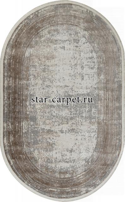 Ковер 26927A - GRY / D.BEIGE - Овал - коллекция MARMARIS