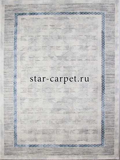 Ковер 9244B - S.L.GREY / P.D.BLUE - Прямоугольник - коллекция AMELI