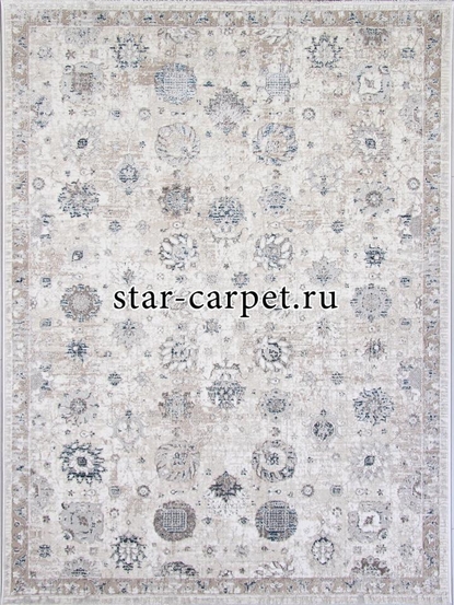 Ковер 9312A - S.WHITE / P.BLUE - Прямоугольник - коллекция LILY