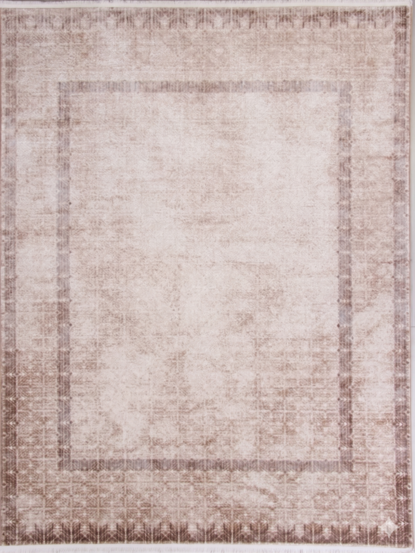 Ковер 9337A - S.WHITE / BROWN - Прямоугольник - коллекция ASTORIA