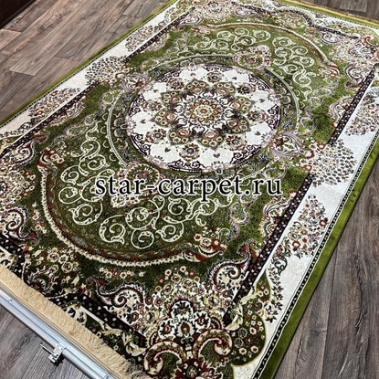Ковер AMANA 5459A GREEN-CREAM
