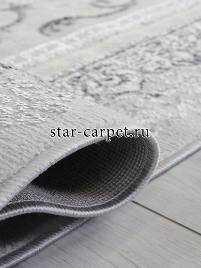 Ковер 9114G - GREY / GREY - Прямоугольник - коллекция LORA