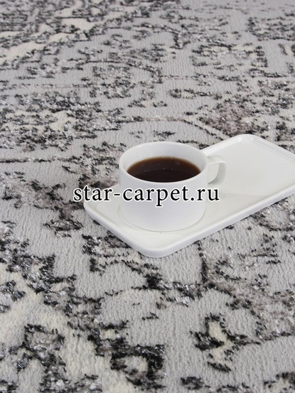 Ковер 8083G - GREY / GREY - Прямоугольник - коллекция LORA