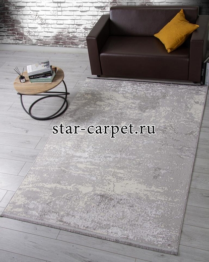 Ковер 3062G - GREY / GREY - Прямоугольник - коллекция LORA