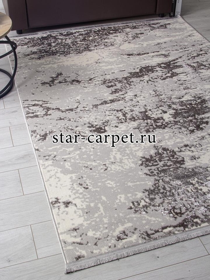 Ковер 3062G - GREY / GREY - Прямоугольник - коллекция LORA