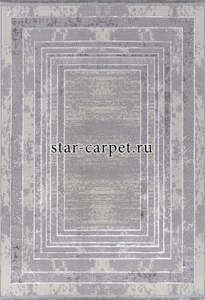 Ковер 1634G - GREY / GREY - Прямоугольник - коллекция LORA