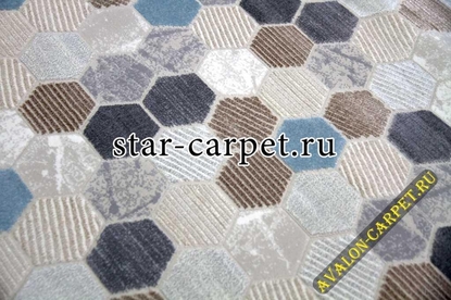 Ковер Platinium 36423A STAN GREY / BLUE (Турция)