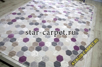 Ковер Platinium 36423A 36423A STAN GREY / LILA (Турция)