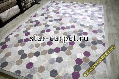 Ковер Platinium 36423A 36423A STAN GREY / LILA (Турция)