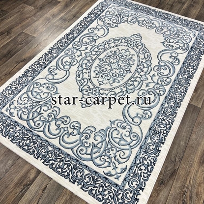 Ковер FLORIDA 5361A S.WHITE-L.BLUE