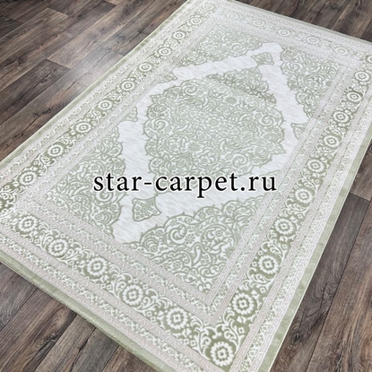 Ковер FLORIDA 6185A L.GREEN-S.WHITE