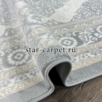 Ковер FLORIDA 6185A L.GREY-S.WHITE