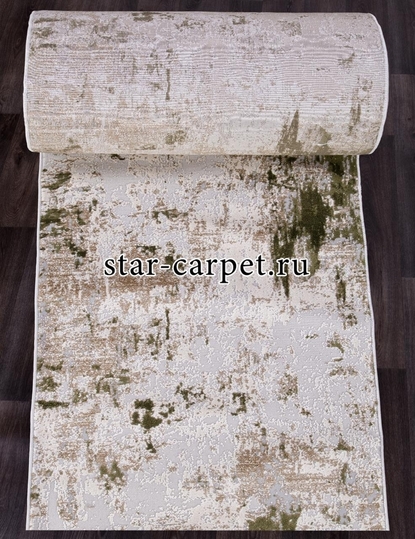 Ковровая дорожка TOKIO 15456A - CREAM / L.GREEN (Турция)