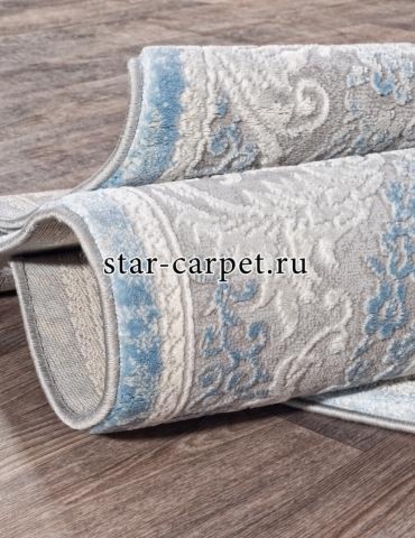 Овальный  ковер KARMEN HALI  armina-03880 цвет серый голубой 