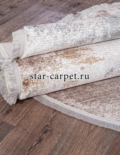 Овальный  ковер RAMIYA 18734S - GREY / D.BEIGE (Турция)