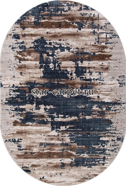 Овальный ковер EFOR (Турция) STAR P0394 - M.L.BEIGE / D.BLUE