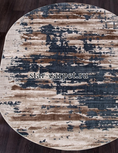 Овальный ковер EFOR (Турция) STAR P0394 - M.L.BEIGE / D.BLUE
