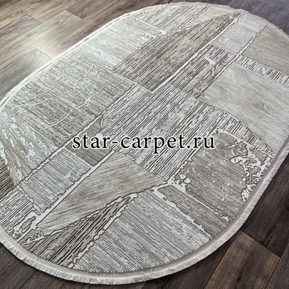 Турецкий ковер DECO 10169A BEIGE-BEIGE + овал