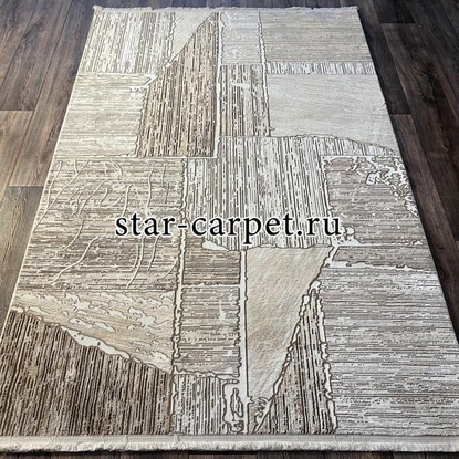 Турецкий ковер DECO 10169A BEIGE-BEIGE + овал