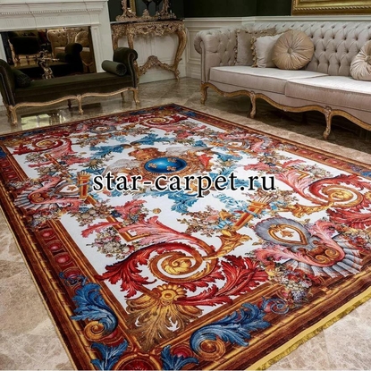 Бархатный ковер STAR CARPET Jardin D'Or, 2x3 м, для гостиной, спальни, студии, холла