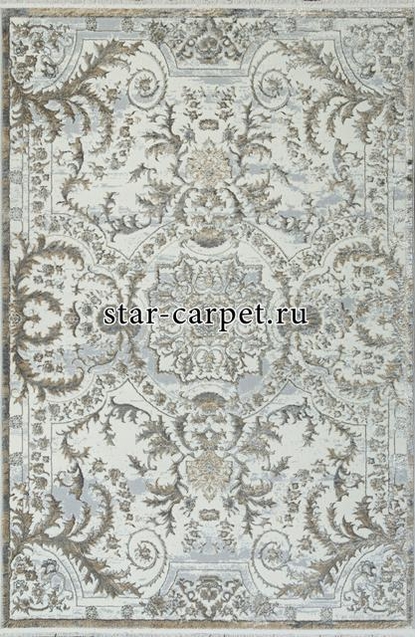 Ковер 00765A - GREY FDY / CREAM HB - Прямоугольник - коллекция SAHARA