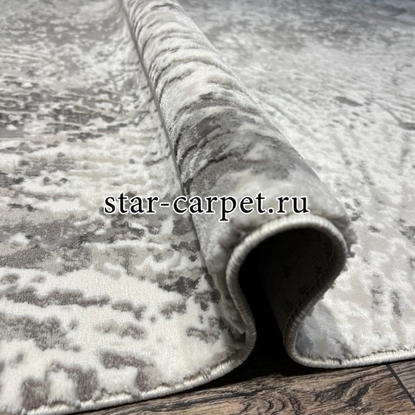 Ковер VELVET 10166A GREY-L.GREY + овал 