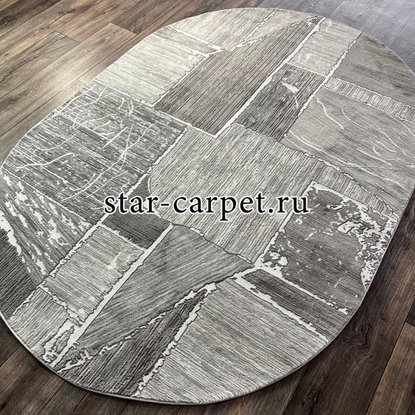 Ковер овал VELVET 10169A GREY-L.GREY
