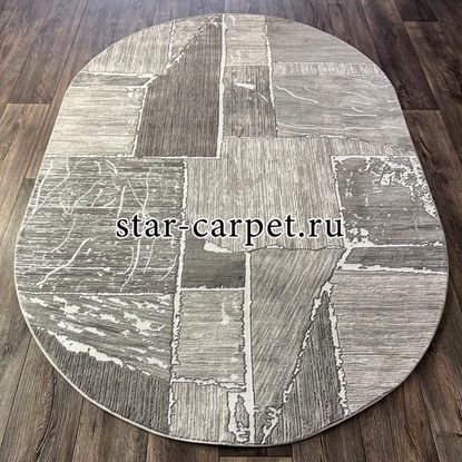 Ковер овал VELVET 10169A GREY-L.GREY