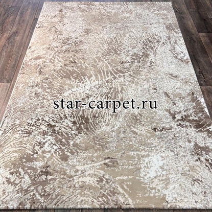 Ковер VELVET 10166A BEIGE-BEIGE + овал