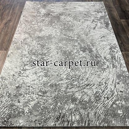 Ковер VELVET 10166A GREY-L.GREY + овал 