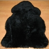 Новозеландская овечья шкура черная размер XL 0,65x1,05