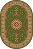 Овальный ковер D034 GREEN